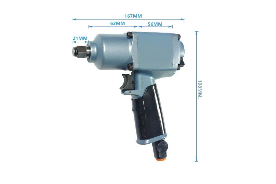 Chiave pneumatica professionale del peso di pollice di 1/2 dell'aria leggera composita del corpo/martello gemellato pneumatico/industriale resistente