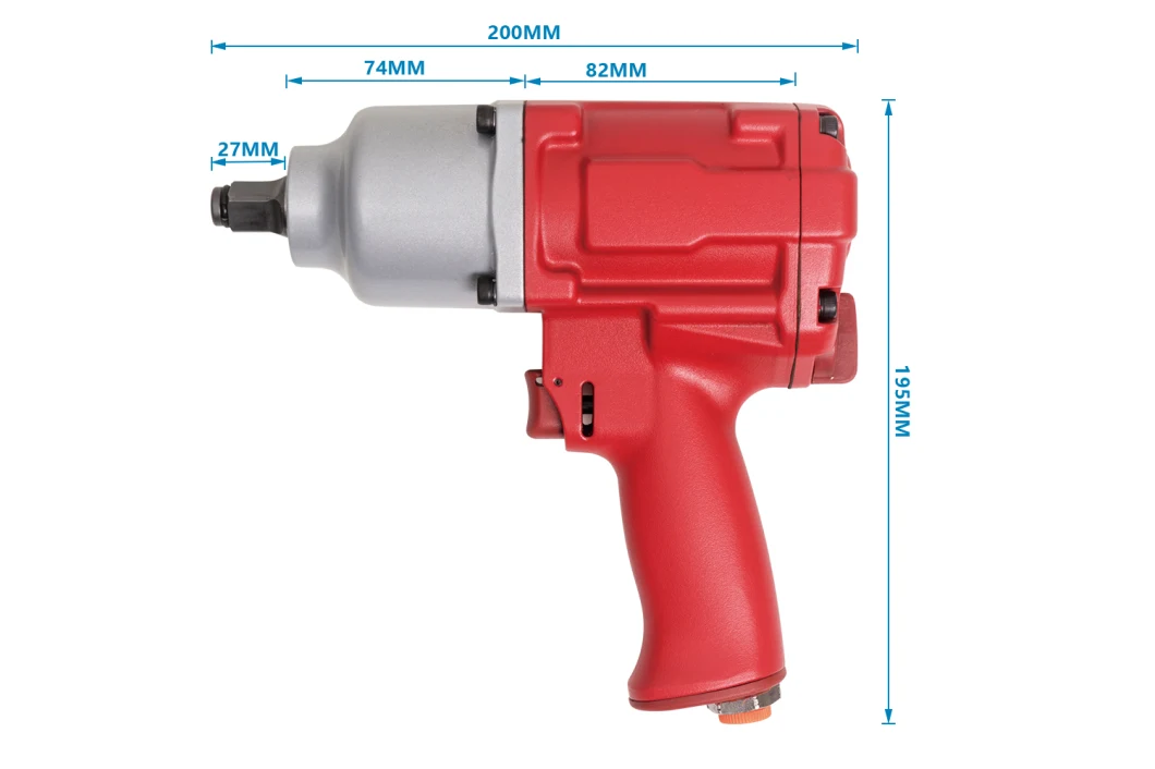 Strumento pneumatico di pollice leggero di Mini Type Air Impact Wrench 1/2